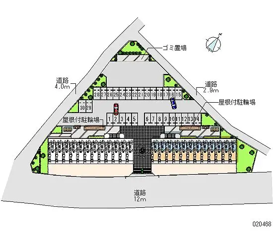 ★手数料０円★さいたま市西区三橋５丁目 月極駐車場